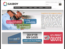 Tablet Screenshot of gasboy.com